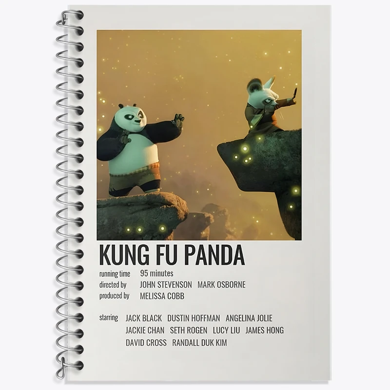 دفتر لغت 50 برگ خندالو طرح پاندا کونگ فو کار کد F13232