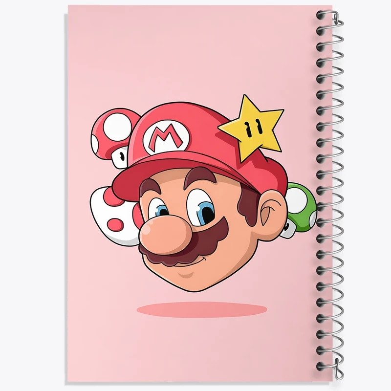 دفتر شطرنجی 50 برگ خندالو طرح سوپر ماریو کد F11813