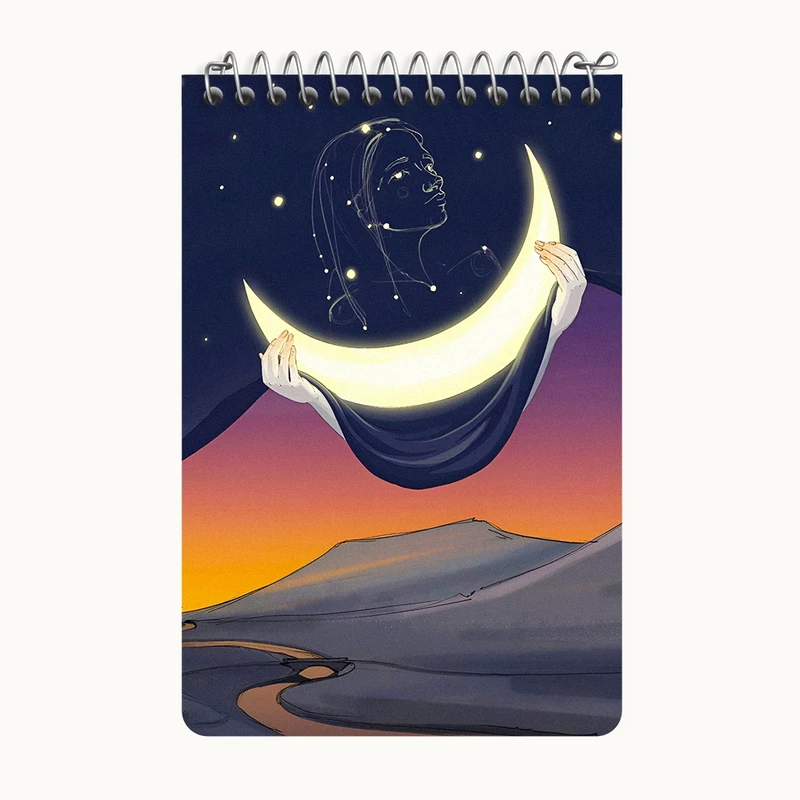 دفتر یادداشت 50 برگ خندالو طرح انتزاعی کد F4786