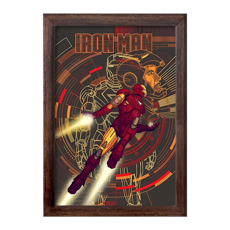 تابلو خندالو طرح مرد آهنی مارول (Marvel) کد F10505