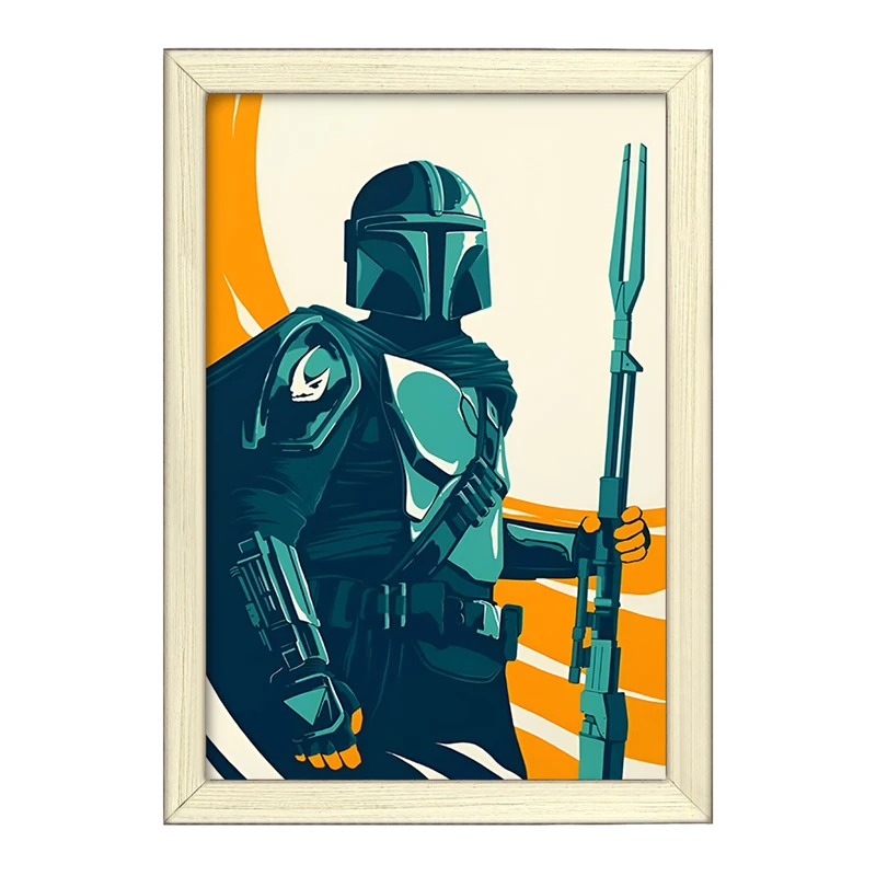 تابلو خندالو طرح مندلورین (The Mandalorian) کد F13748