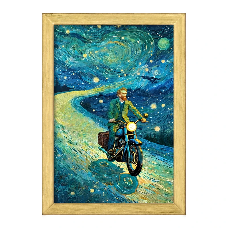 تابلو خندالو طرح ونسان ونگوگ کد F8799