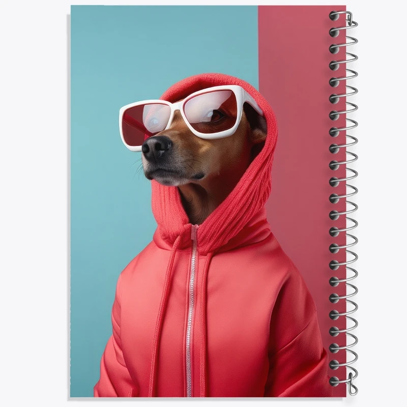 دفتر شطرنجی 50 برگ خندالو طرح سگ بامزه کد F3016