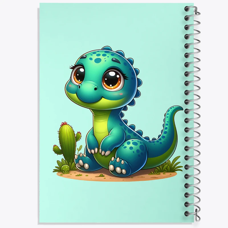 دفتر مشق 50 برگ خندالو طرح دایناسور بامزه کد N6459