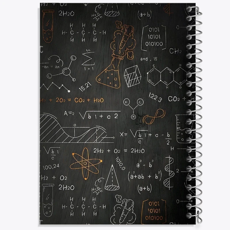 دفتر شطرنجی 50 برگ خندالو طرح شیمی کد N6954