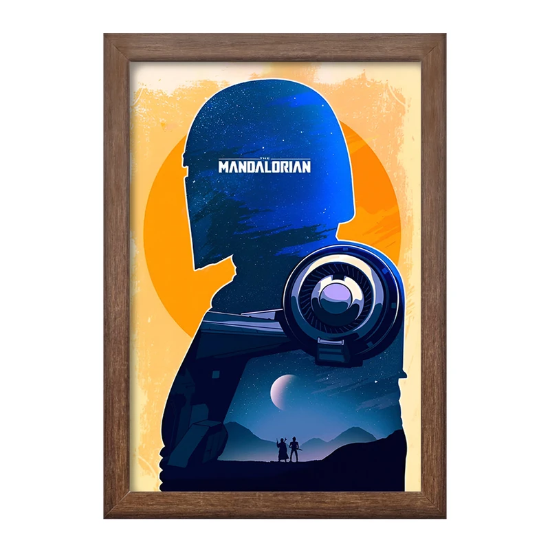 تابلو خندالو طرح مندلورین (The Mandalorian) کد F13752