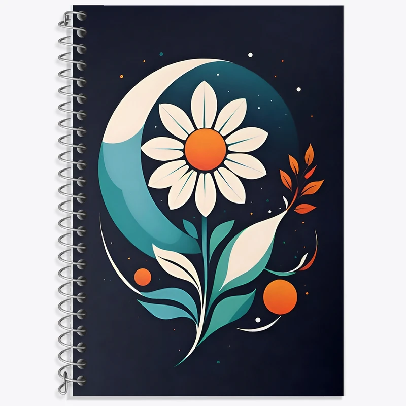 دفتر لغت 50 برگ خندالو طرح گل کد F9584