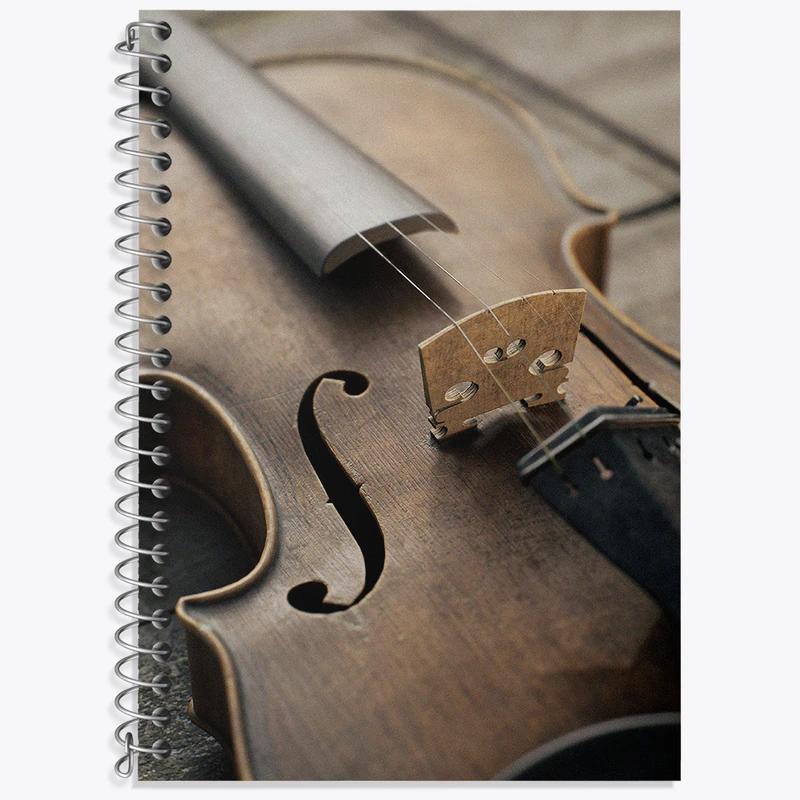 دفتر نت موسیقی 50 برگ خندالو طرح ویولن (Violin) کد N8058