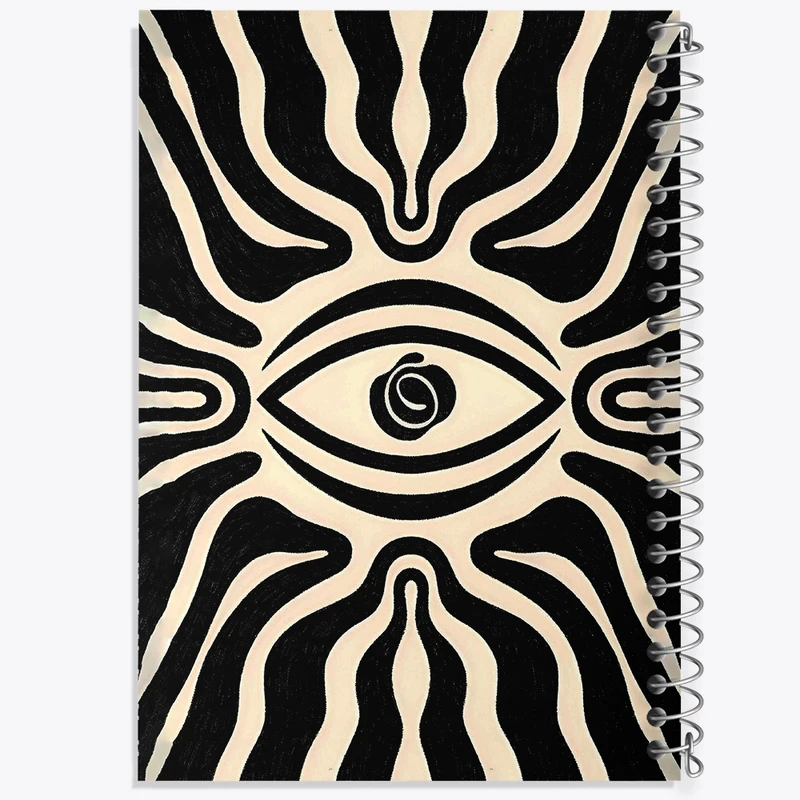 دفتر شطرنجی 50 برگ خندالو طرح انتزاعی کد F10114