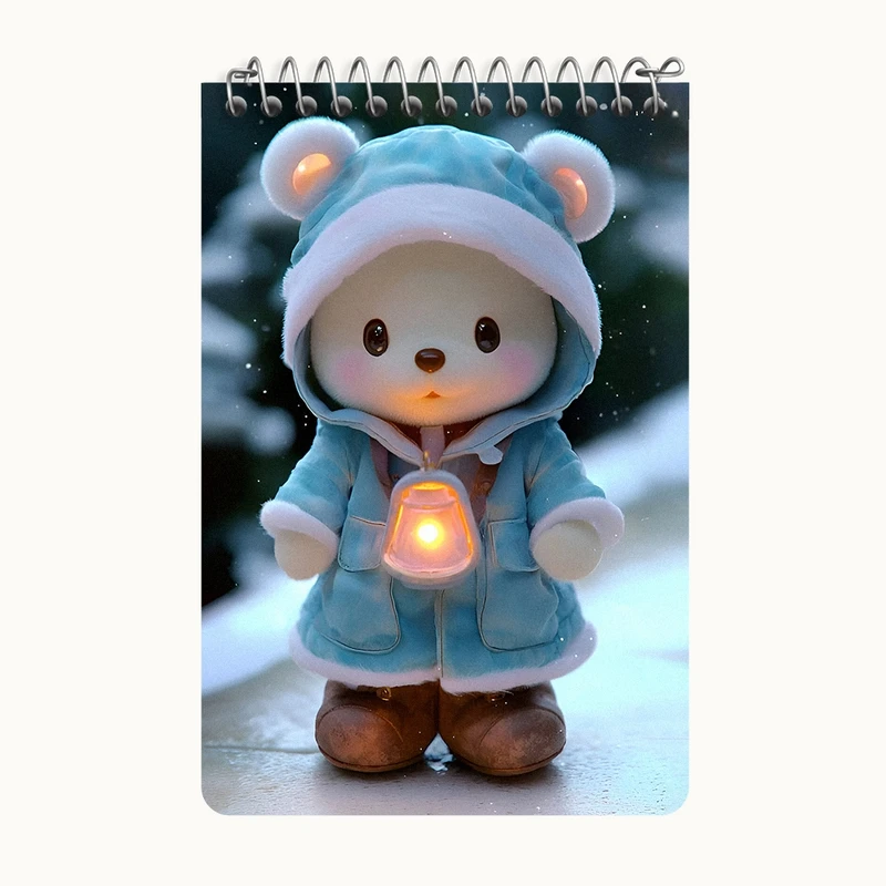 دفتر یادداشت 50 برگ خندالو طرح خرس بانمک کد F7824