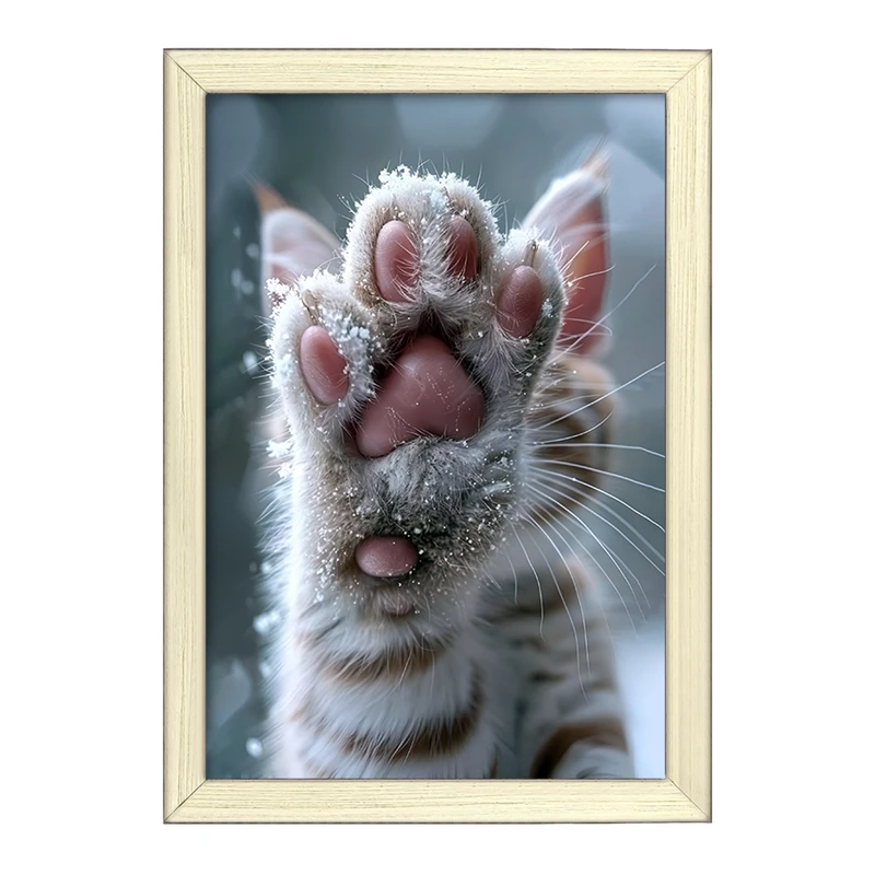 تابلو خندالو طرح پنجه ی گربه کد F10078