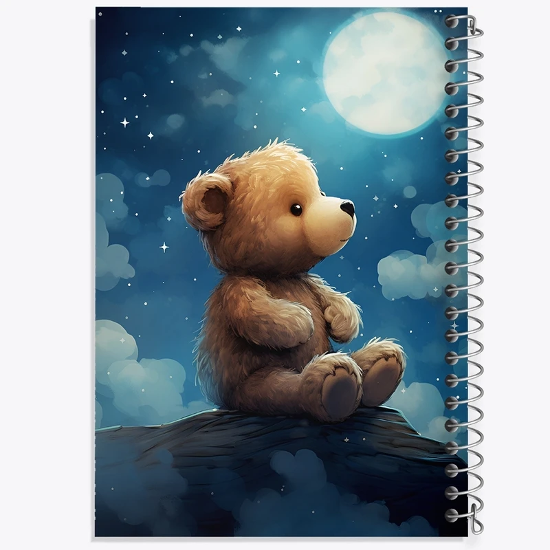 دفتر طراحی 50 برگ خندالو طرح خرس مهربون کد F2181