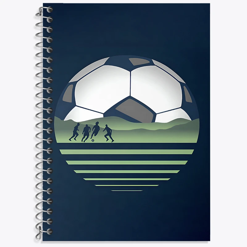 دفتر زبان دوخط 50 برگ خندالو طرح فوتبال کد F4822