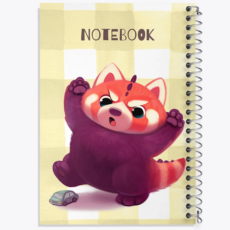 دفتر مشق 100 برگ خندالو طرح راکون عصبانی کد N6518