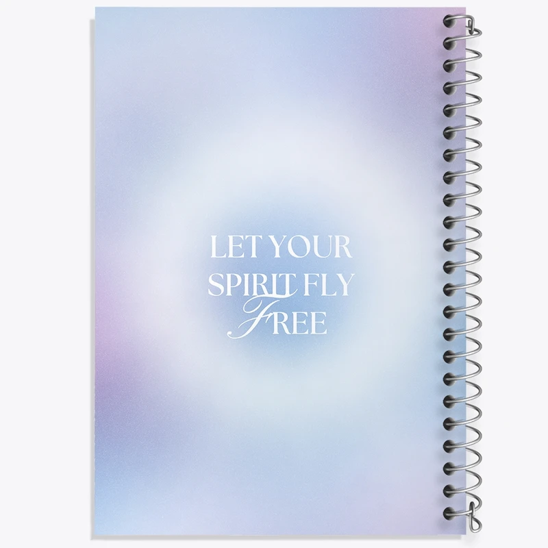 دفتر طراحی 50 برگ خندالو طرح Let Your Spirit Fly Free کد N2363