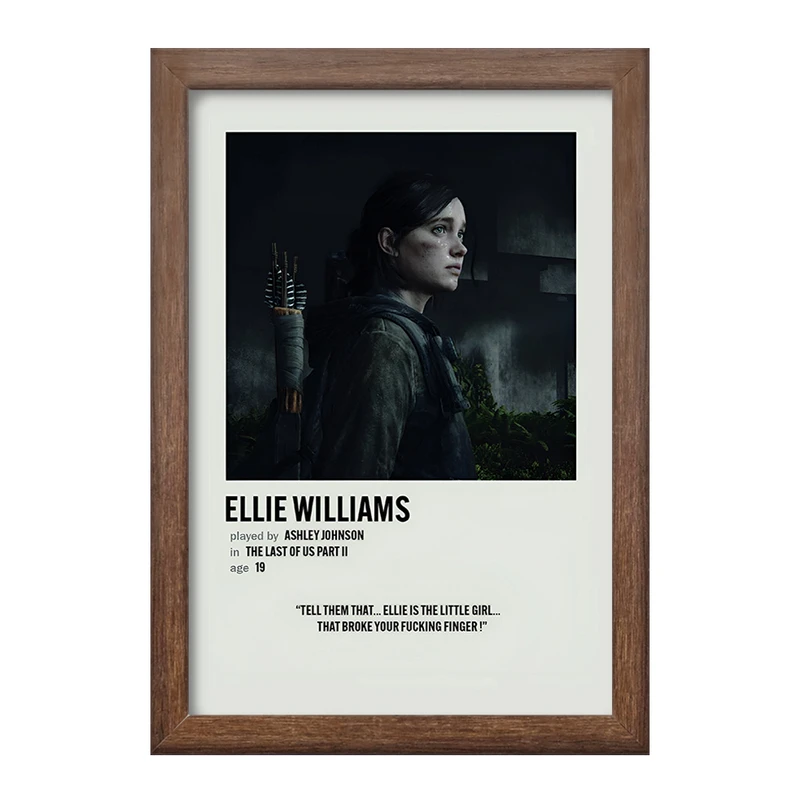 تابلو خندالو طرح الی ویلیامز (Ellie Williams) کد F13087