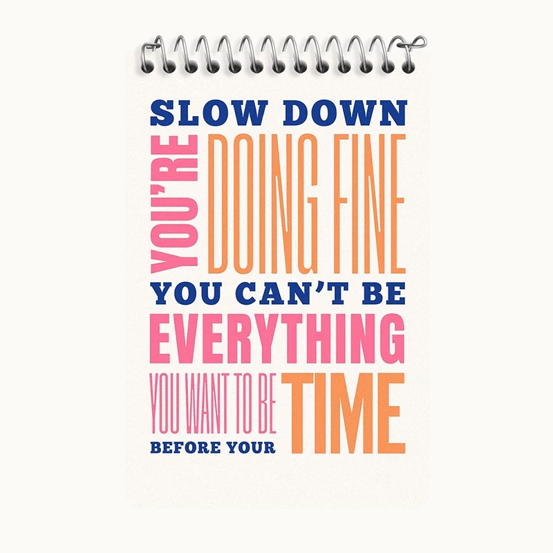 دفتر یادداشت 50 برگ خندالو طرح انگیزشی کد F11892