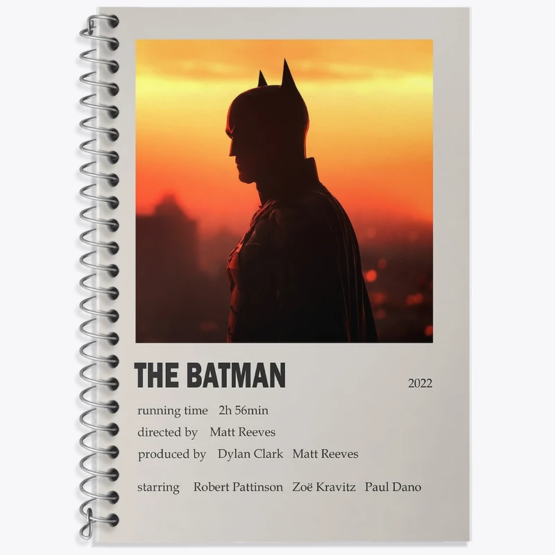 دفتر زبان 50 برگ خندالو مدل سه خط طرح بتمن (Batman) کد F13417