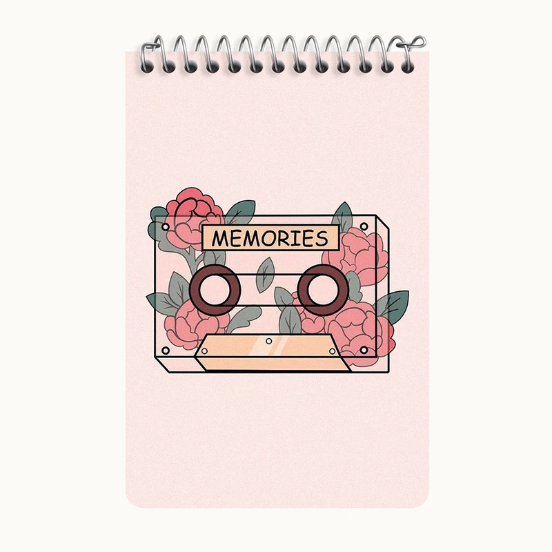 دفتر یادداشت 50 برگ خندالو طرح نوار کاست کد F3153