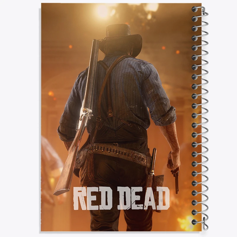 دفتر نقاشی 50 برگ خندالو طرح رد دد (Red Dead) کد N9348