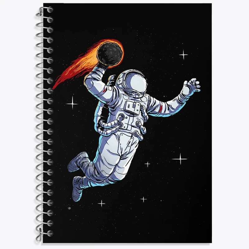 دفتر لغت 50 برگ خندالو طرح فضانورد کد F4578