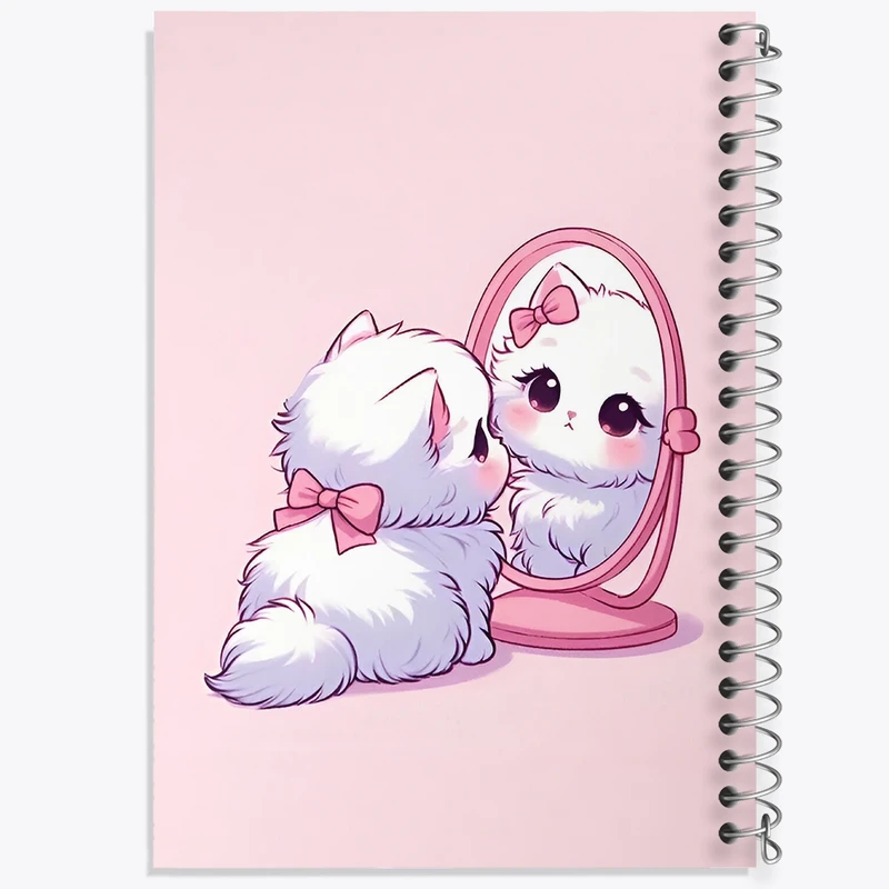 دفتر طراحی 50 برگ خندالو طرح گربه (Cat) کد N2958