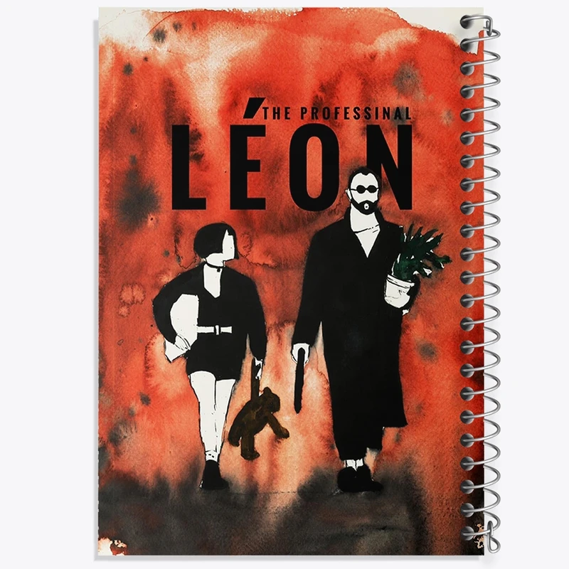 دفتر شطرنجی 50 برگ خندالو طرح لئون و ماتیلدا کد F11358