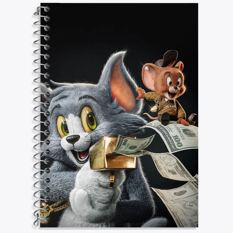 دفتر نت موسیقی 50 برگ خندالو طرح تام و جری (Tom and Jerry) کد N7918