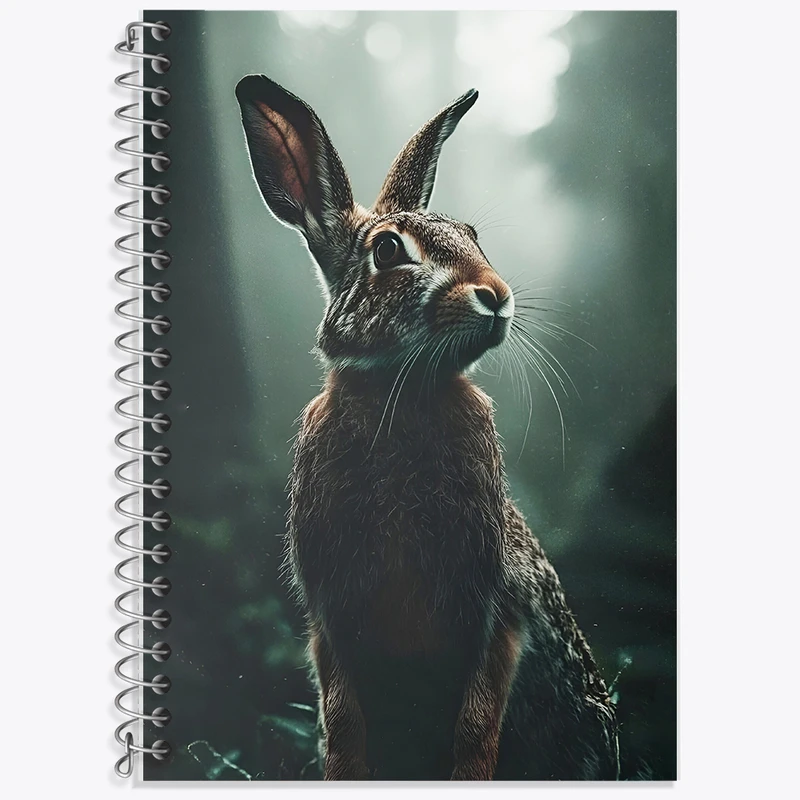 دفتر زبان 50 برگ خندالو مدل دو خط طرح خرگوش کد F10735