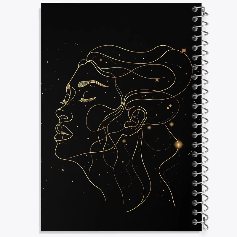 دفتر مشق 50 برگ خندالو طرح دختر مینیمال کد F3092