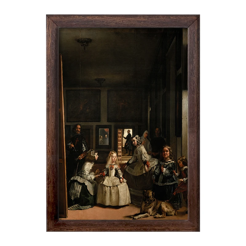 تابلو خندالو طرح نقاشی ندیمه ها اثر دیه‌گو ولاسکس کد F12363