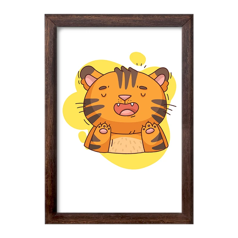 تابلو خندالو طرح ببر حیوانات بامزه کد 37177