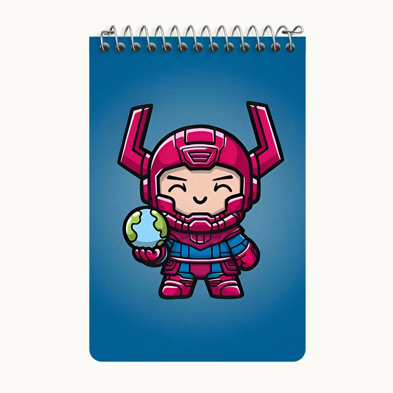 دفتر یادداشت 50 برگ خندالو طرح گالاکتوس مارول (Marvel) کد F9421