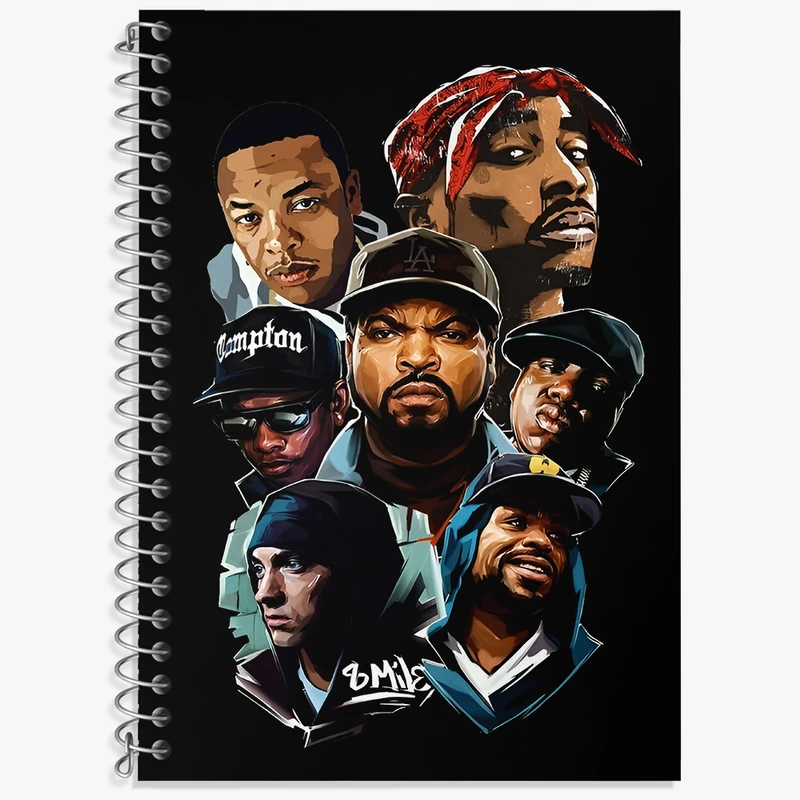 دفتر نت موسیقی 50 برگ خندالو طرح رپرهای معروف کد F4631