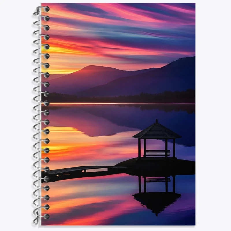 دفتر لغت 50 برگ خندالو طرح غروب کد F8541