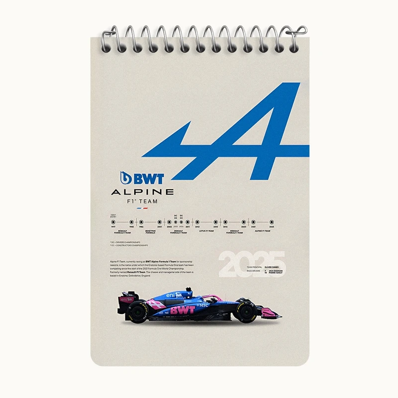 دفتر یادداشت 50 برگ خندالو طرح آلپاین (Alpine) کد F13490