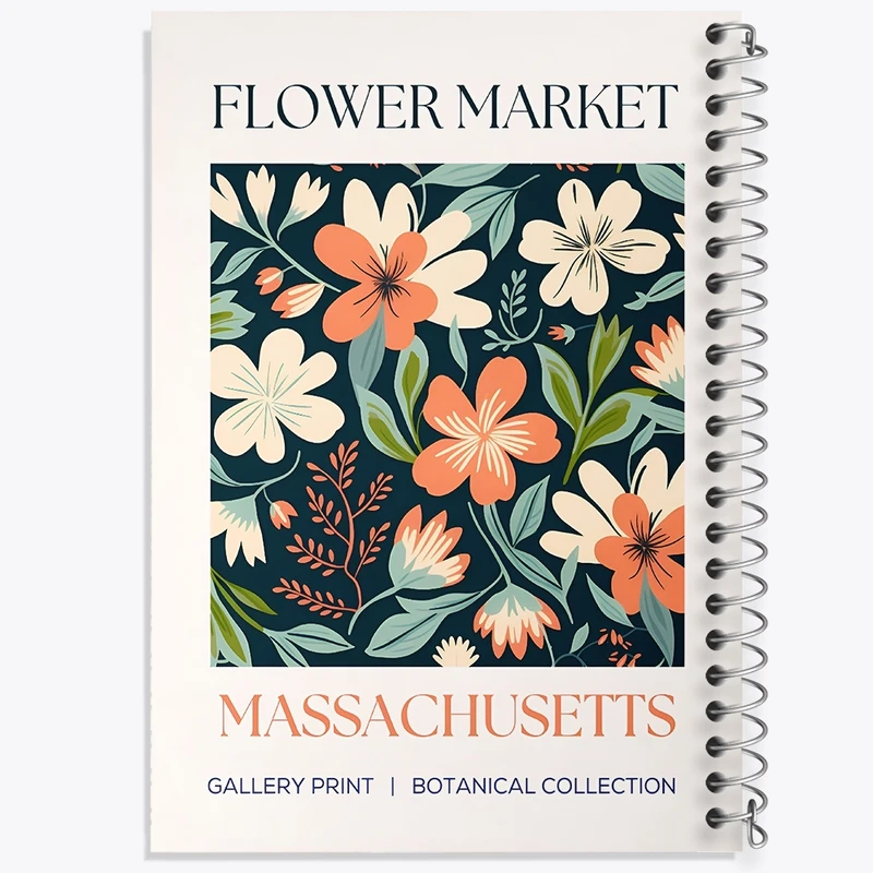 دفتر طراحی 50 برگ خندالو طرح گل گلی کد N5330