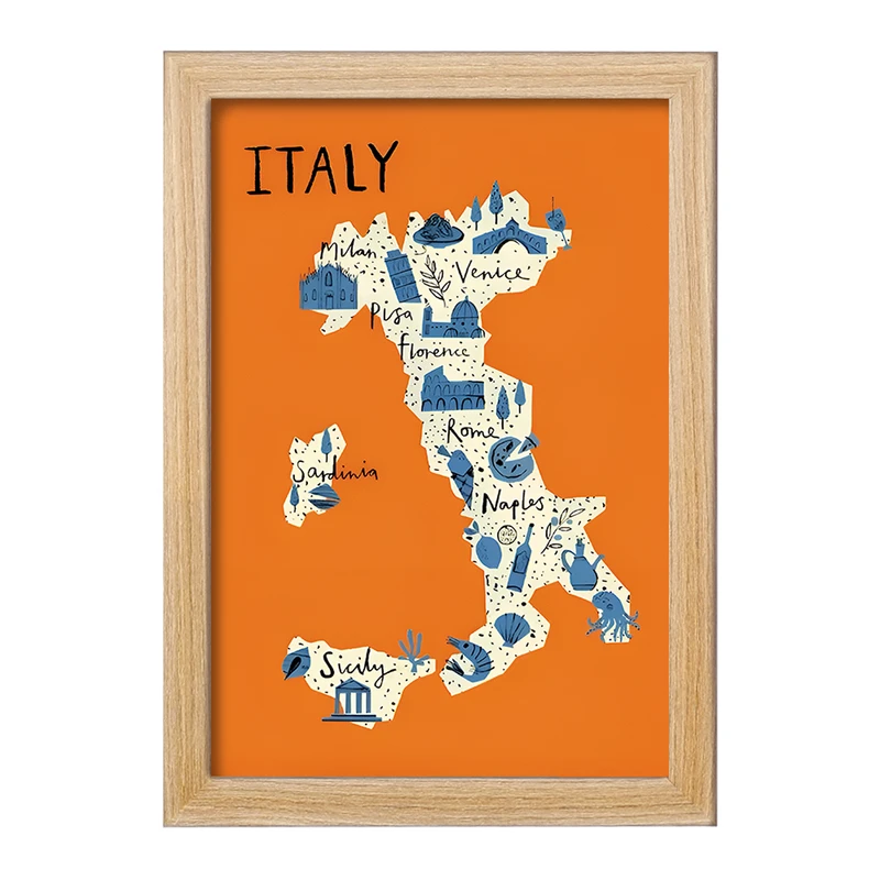 تابلو خندالو طرح ایتالیا (Italy) کد F14368