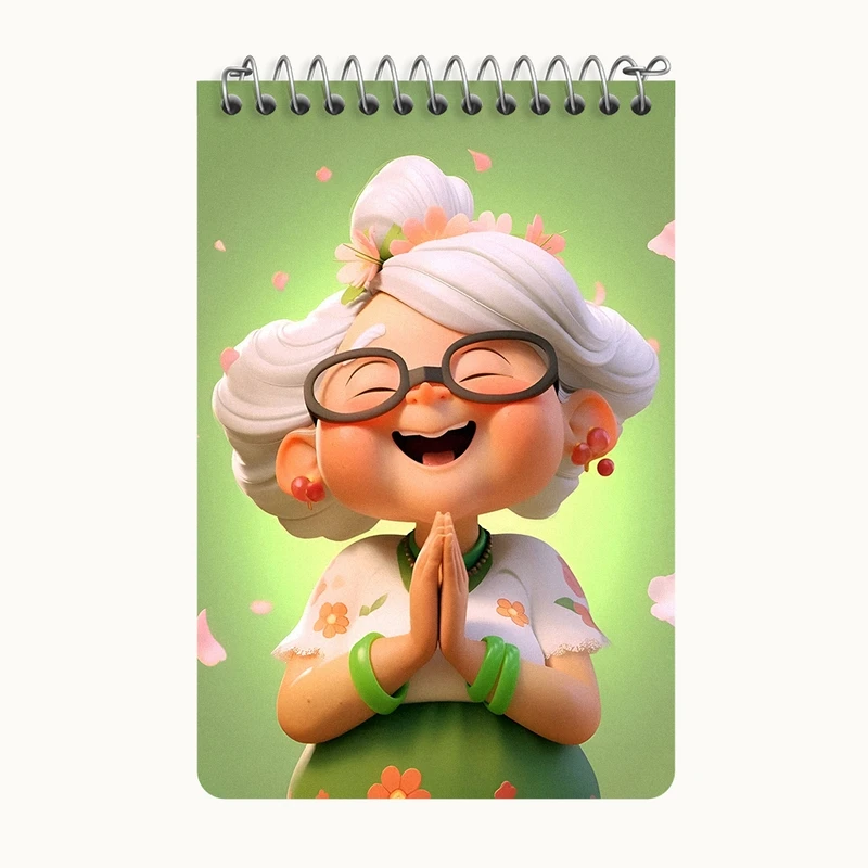 دفتر یادداشت 50 برگ خندالو طرح روز مادر کد F5797