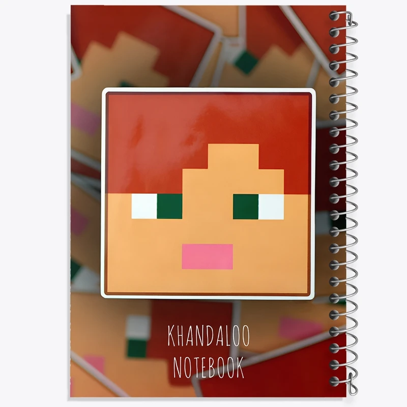 دفتر طراحی 50 برگ خندالو طرح بازی ماینکرافت (Minecraft) کد N8724