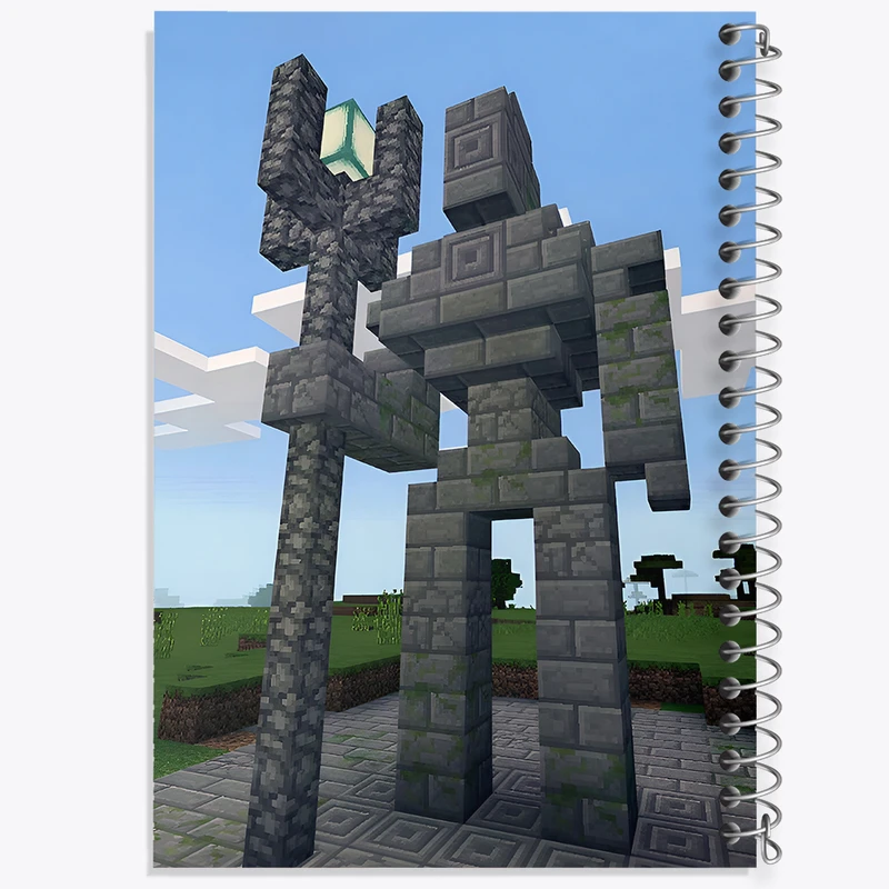 دفتر مشق 100 برگ خندالو طرح بازی ماینکرافت (Minecraft) کد N8550