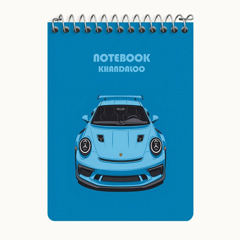 دفتر یادداشت 50 برگ خندالو طرح پورشه (Porsche 911 GT3) کد N7539