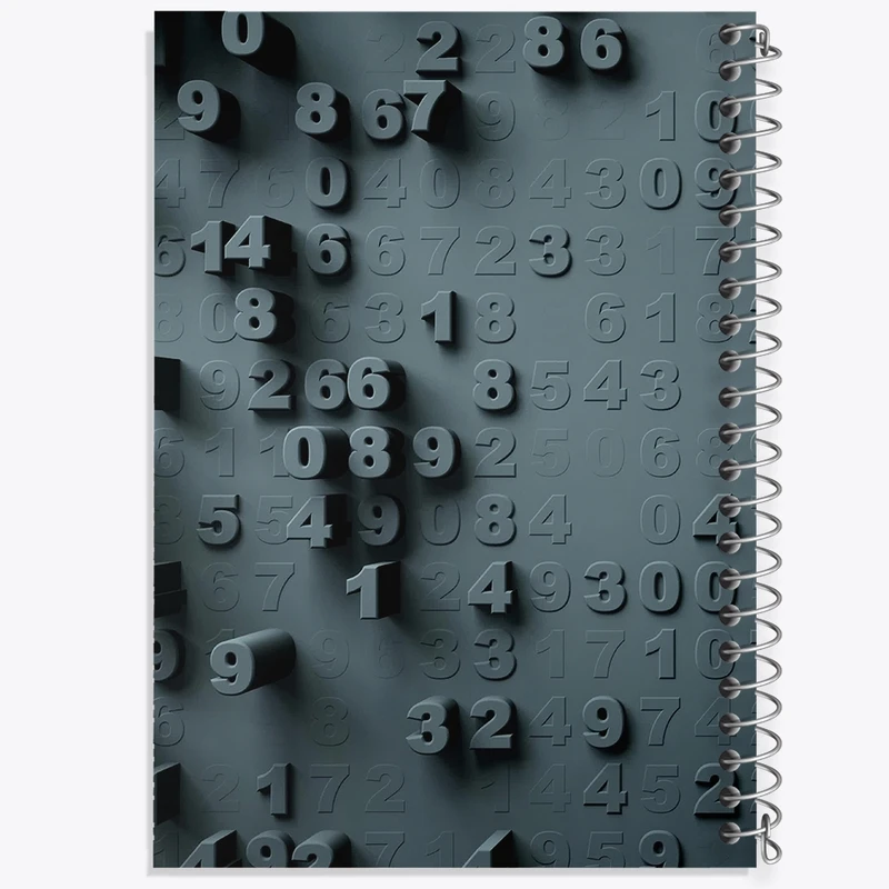 دفتر طراحی 50 برگ خندالو طرح اعداد ریاضی کد N499