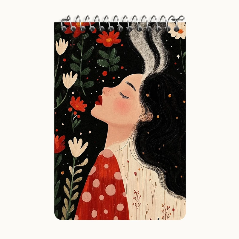 دفتر یادداشت 50 برگ خندالو طرح دخترانه کد F10978