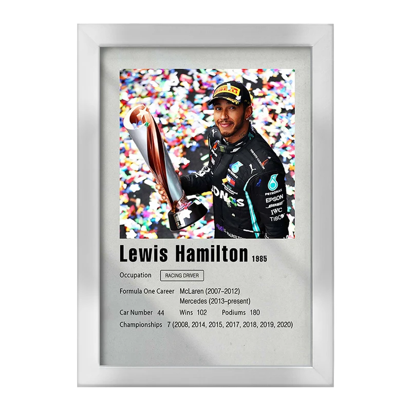 تابلو خندالو طرح لوییس همیلتون (Lewis Hamilton) کد F11244