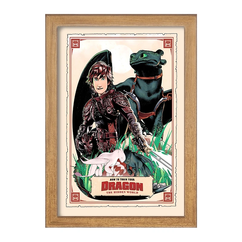 تابلو خندالو طرح چگونه اژدهای خود را تربیت کنیم کد F13570