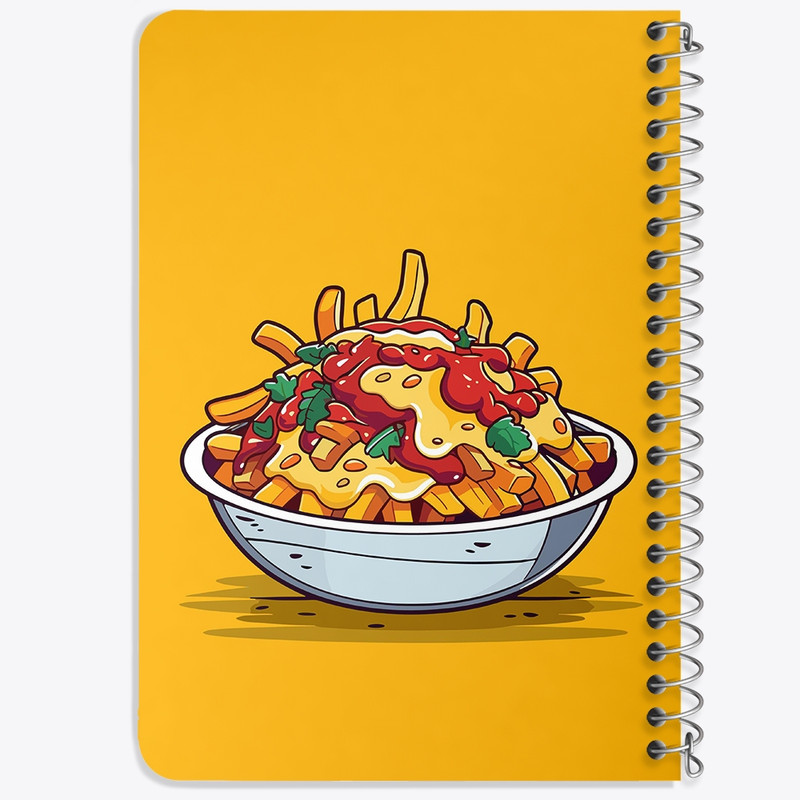 دفتر یادداشت 50 برگ خندالو طرح فست فود (Fast Food) کد 36555