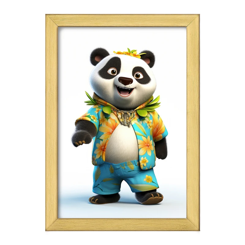 تابلو خندالو طرح پاندا کیوت کد F2568