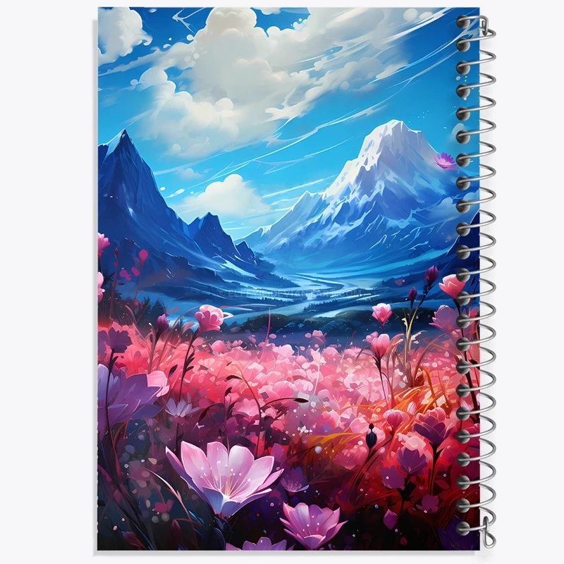 دفتر طراحی 50 برگ خندالو طرح منظره طبیعت کد F9361