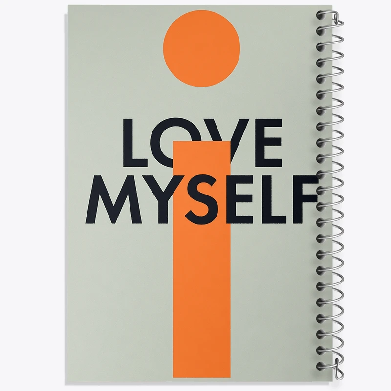 دفتر شطرنجی 50 برگ خندالو طرح Love My Self کد F10782